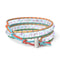 Rainbow White | Mermaid Glass | Spectrum Linen Wrap Bracelet